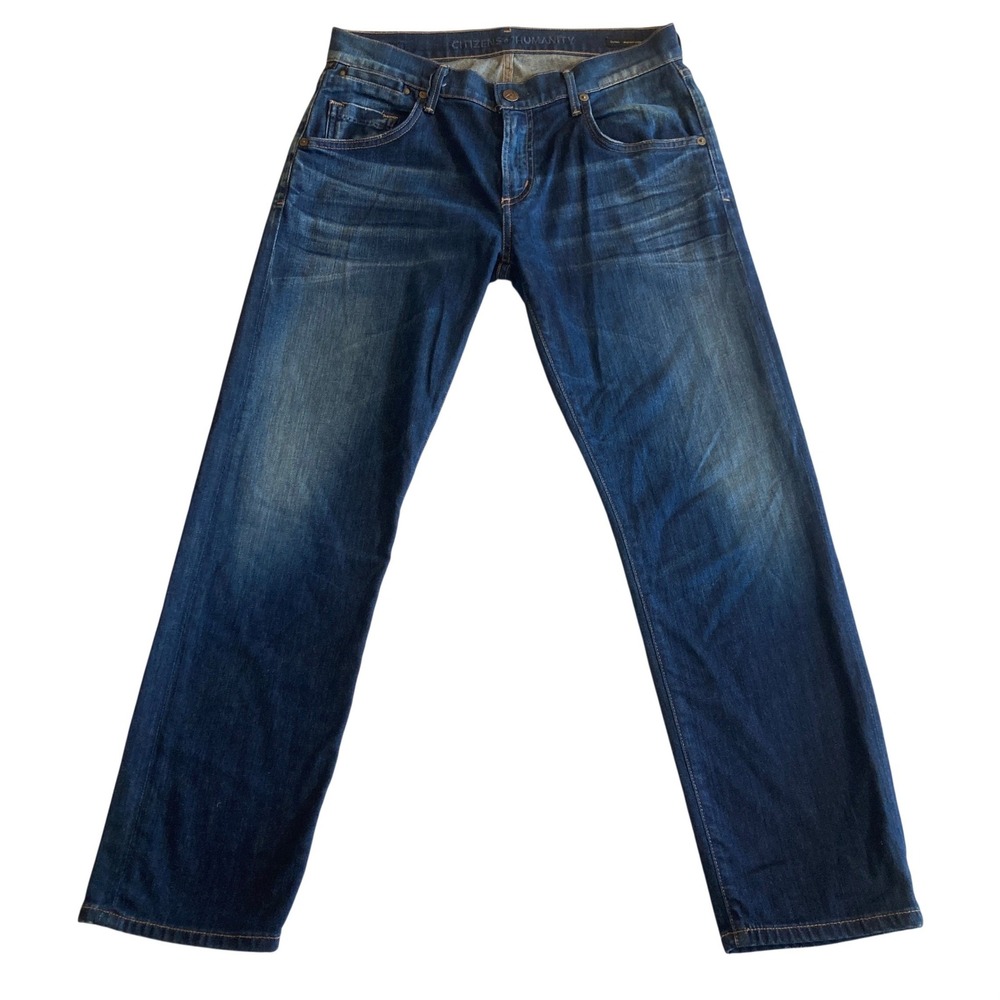 Citizens of Humanity Jeans Women 26 Dylan Drop Rise Cropped‎ Zip Loose Leg USA